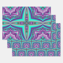 Konzentrierte Kreise bis zum Abstrakten Punkt Geschenkpapier Set