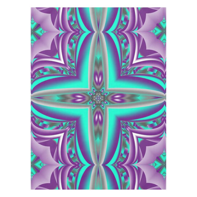 Konzentrierte Kreise bis zum Abstrakten Punkt Tischdecke (Vorderseite)