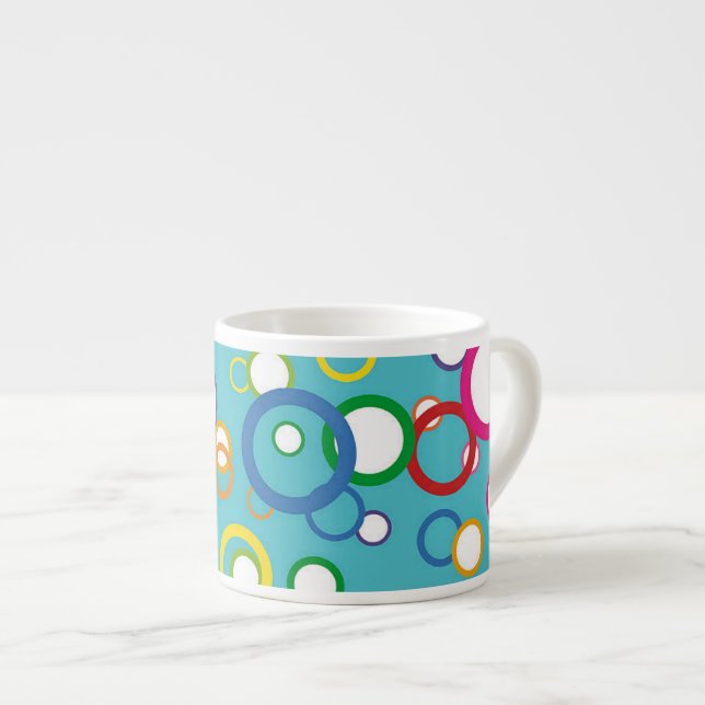 Konzentrierte Kreise Espresso-Tasse Espressotasse (Vorderseite Rechts)