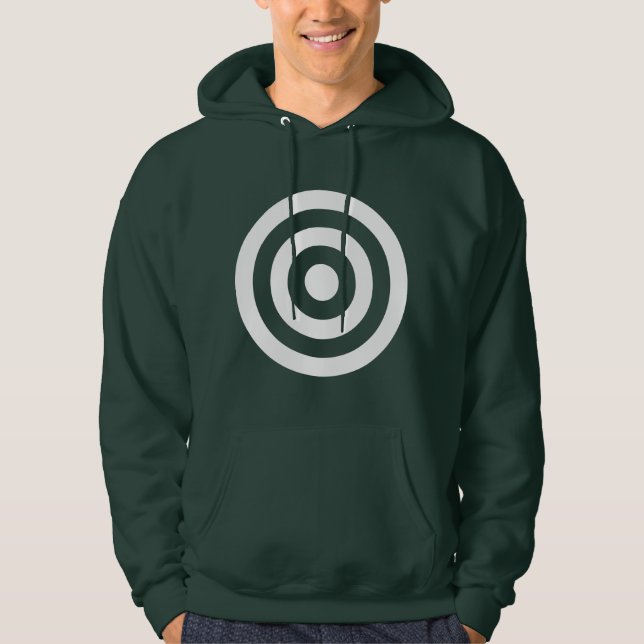 Konzentrierte Kreise Hoodie (Vorderseite)