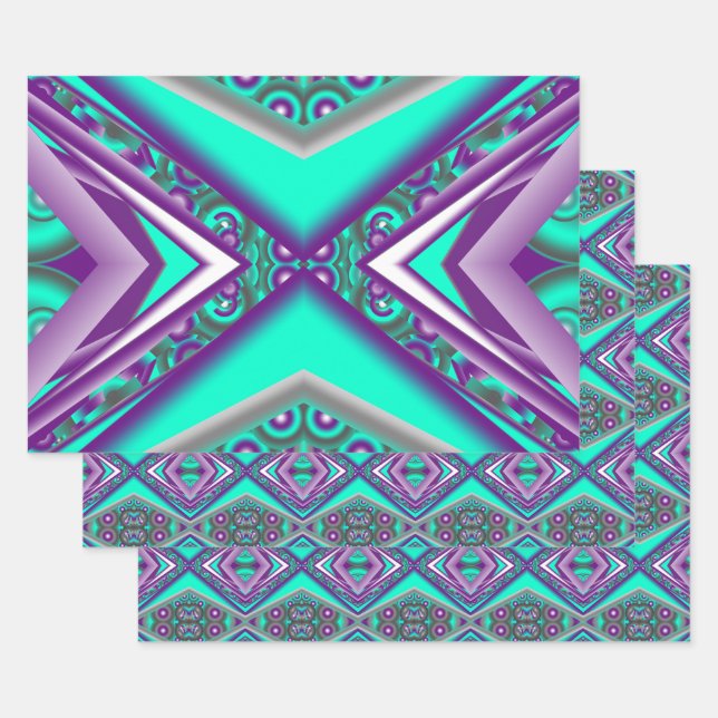 Konzentrisch Abstrakt Geschenkpapier Set (Set)