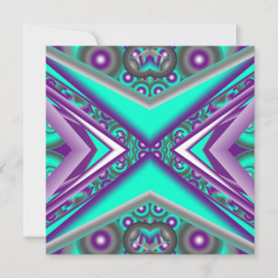 Konzentrisch Abstrakt Mitteilungskarte