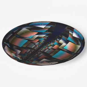 Konzentrische Hemisphären Pappteller