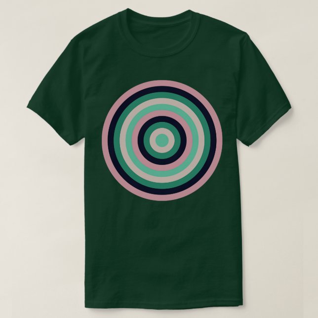Konzentrische Kreise 10 T-Shirt (Design vorne)