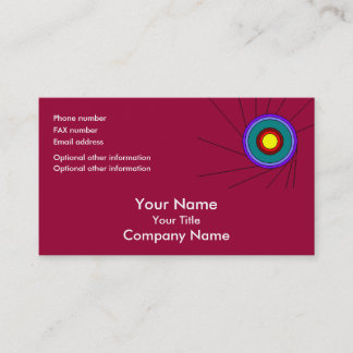 Konzentrische Kreise - Moosbeere - Visitenkarte