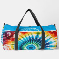 Konzentrische Regenbogen-Tie-Dye-Monogramm-Persona