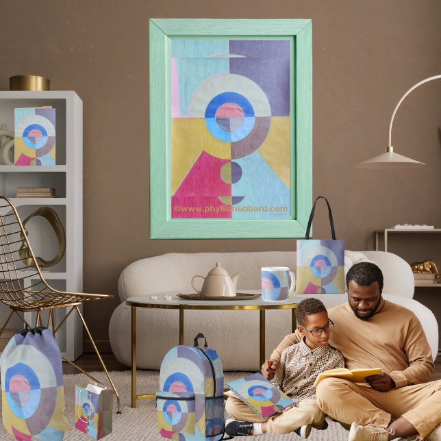 Konzentrisches Geschenkpapier (Get the full "Concentric" collection at: https://bit.ly/SmartArtZazzle. )
