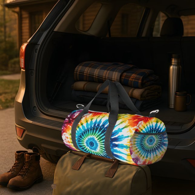 Konzentrisches Regenbogen-Tie-Dye-Kit-Bag Duffle Bag (Von Creator hochgeladen)