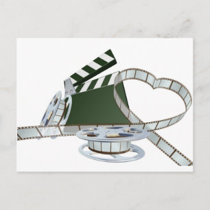 Konzept der Filmliebhaber Postkarte