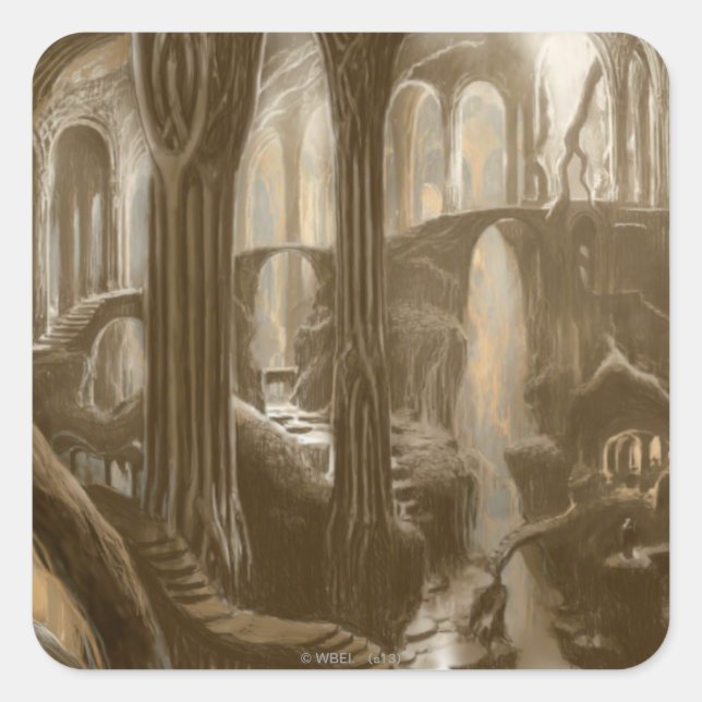 Konzept der Waldflächen Quadratischer Aufkleber (Vorderseite)