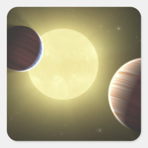 Konzept des Künstlers 2 Quadratischer Aufkleber