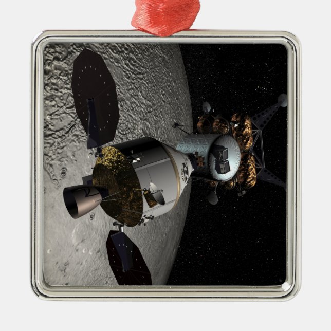 Konzept des Versuchsfahrzeugs "Orion Crew" Silbernes Ornament (Vorne)