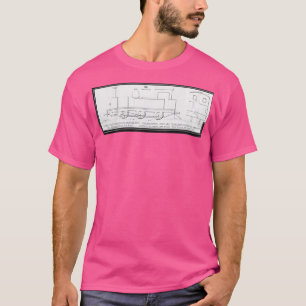Konzept einer Dampflokomotive T-Shirt