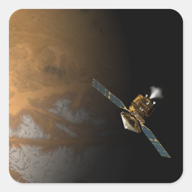 Konzept eines Künstlers Quadratischer Aufkleber (Vorderseite)