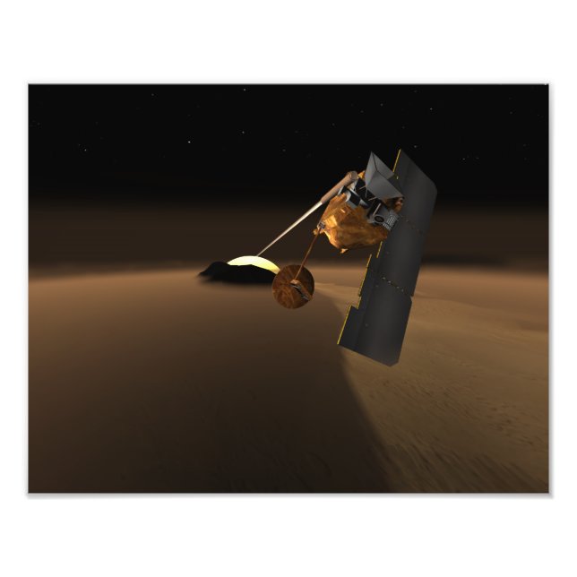 Konzept für das Scout von Vulkanemissionen in Mars Fotodruck (Vorne)