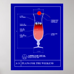 Konzept für einen Hurrikan Poster