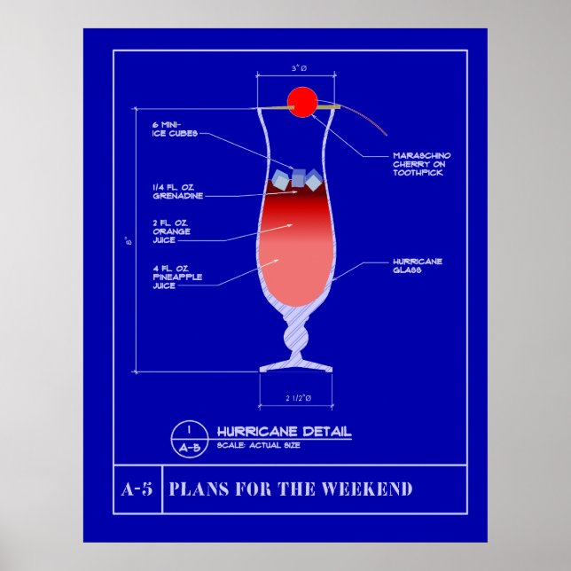 Konzept für einen Hurrikan Poster (Vorne)