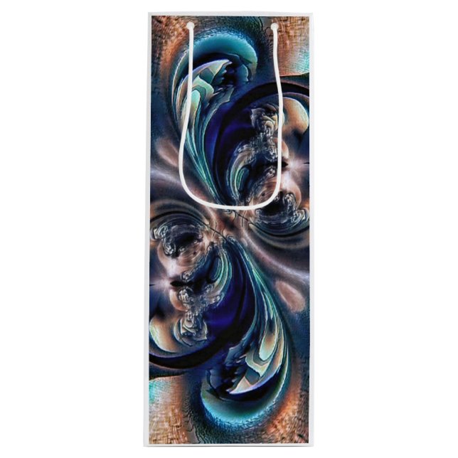 Konzept Geschenktüte Für Weinflaschen (Vorderseite)