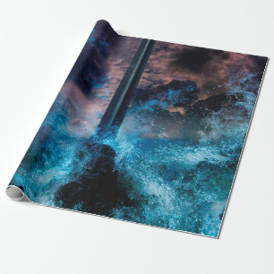 Konzept Kunst im Konzept "Tsunami in Bangkok" T Geschenkpapier