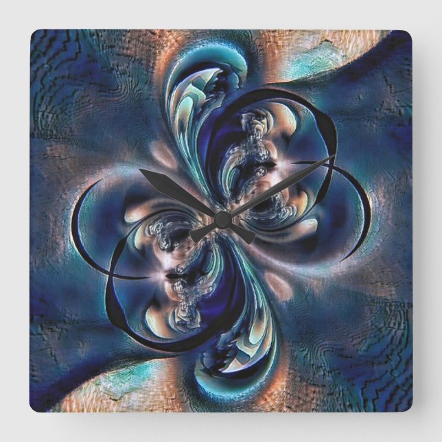 Konzept Quadratische Wanduhr (Vorderseite)