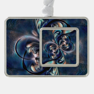 Konzept Rahmen-Ornament Silber