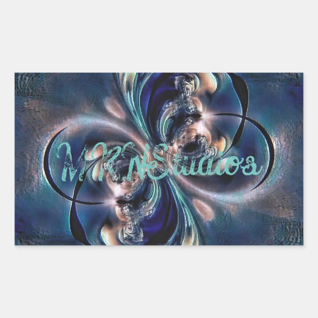 Konzept Rechteckiger Aufkleber (Vorderseite)