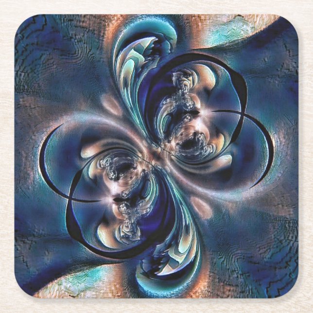 Konzept Rechteckiger Pappuntersetzer (Vorderseite)