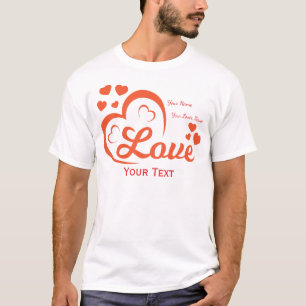 Konzeptdesign für Liebe und Romantik mit Herzeleme T-Shirt