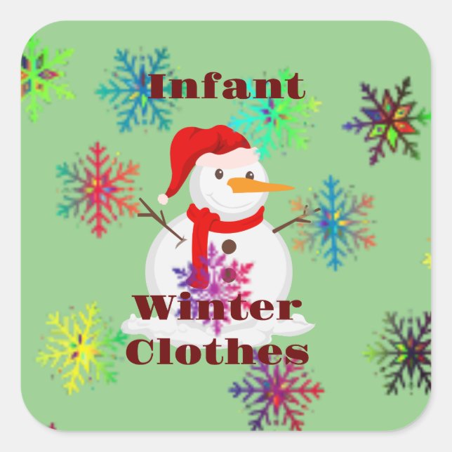 Konzepte für die Speicherung in einer Familie/ande Quadratischer Aufkleber (Vorderseite)