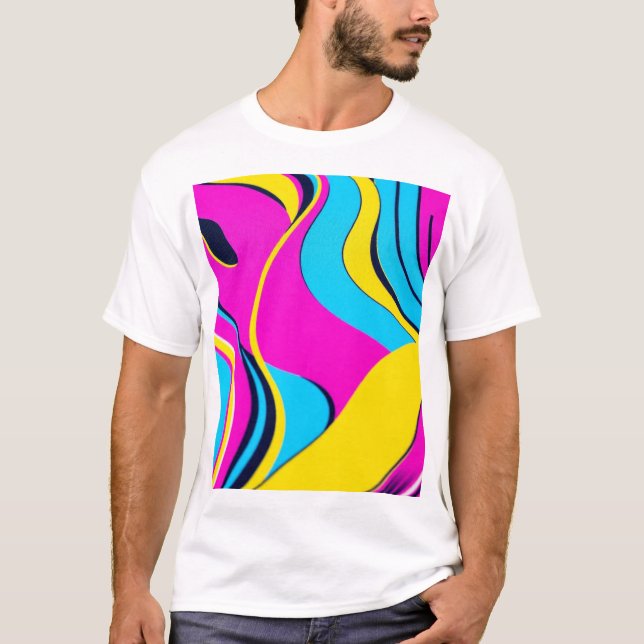 Konzeption Abstrakter T - Shirt mit futuristischer (Vorderseite)