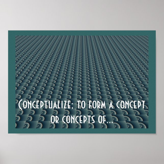 Konzeption des kreativen Denkens Poster (Vorne)