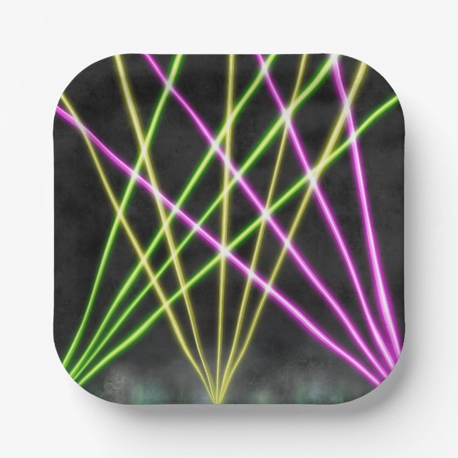 Konzeption von Konzert- und Festival-Lasern Pappteller (Vorderseite)