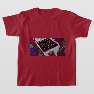 Konzeptionelle abstrakte Schachbrett-Landschaft T-Shirt
