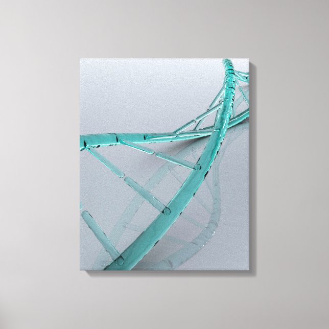 Konzeptuelles Bild der DNA 3 Leinwanddruck (Vorderseite)