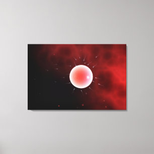 Konzeptuelles Bild einer gemeinsamen Befruchtung Leinwanddruck