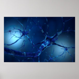 Konzeptuelles Bild von Neuron 2 Poster