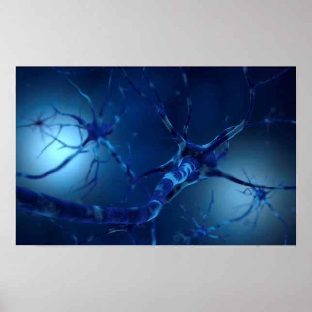 Konzeptuelles Bild von Neuron 2 Poster (Vorne)