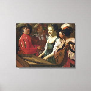 Konzert, 1626 leinwanddruck