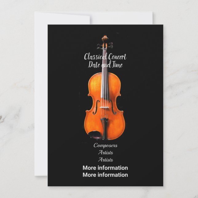 Konzert-Ankündigung Einladung (Vorderseite)