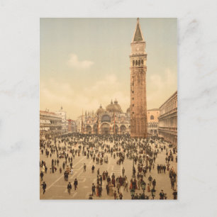 Konzert auf dem Markusplatz II, Venedig, Italien Postkarte