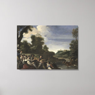 Konzert Champetre, 1617 (Öl auf Platte) Leinwanddruck