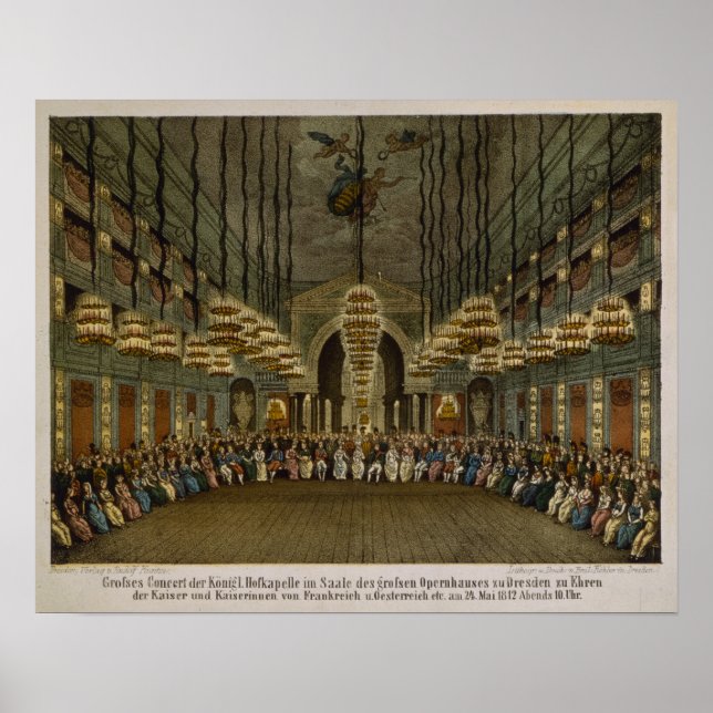 Konzert der königlichen Band im Auditorium Poster (Vorne)