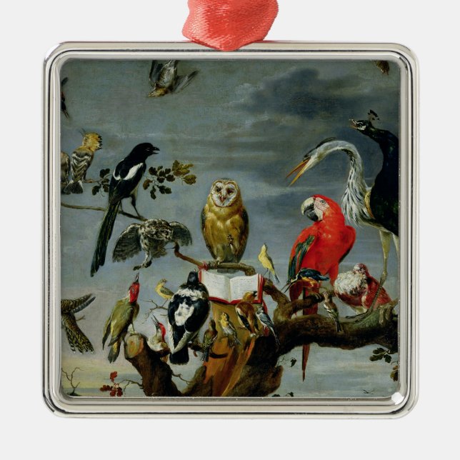 Konzert der Vögel Ornament Aus Metall (Vorne)