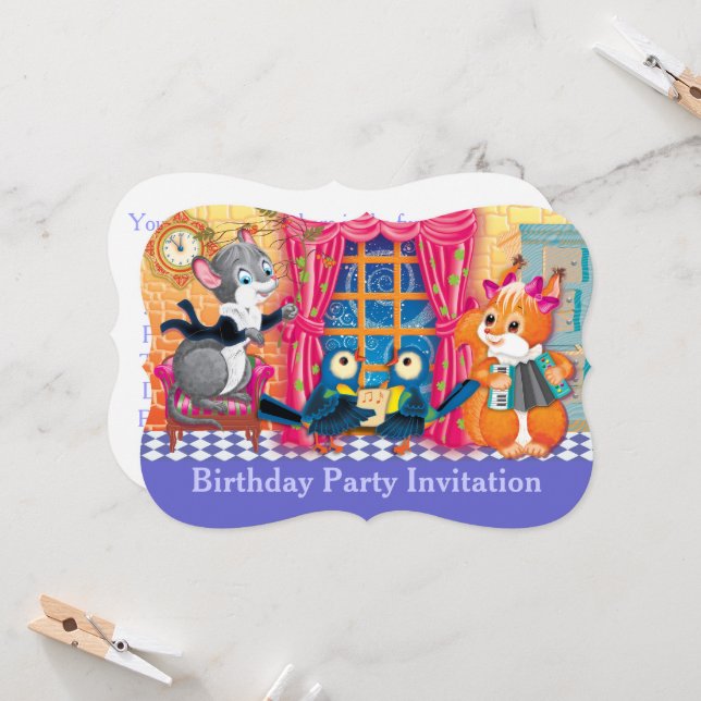 Konzert Einladung (Vorderseite/Rückseite Beispiel)