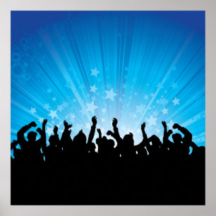 Konzert-Fans Poster