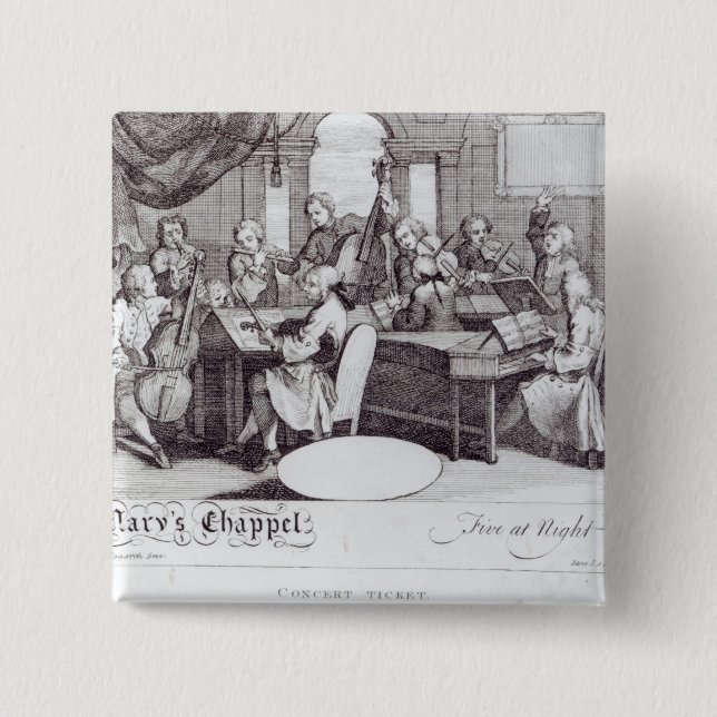Konzert-Karte für Marys Kapelle Button (Vorderseite)