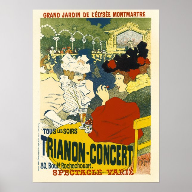 KONZERT "Le TRIANON" in Paris Poster (Vorne)