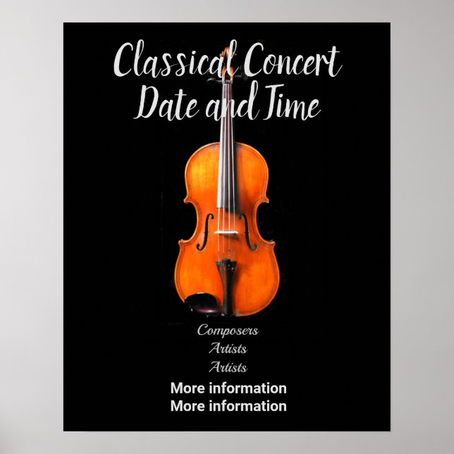 Konzert-Poster zum Anpassen Poster (Vorne)