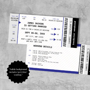 Konzert Ticket Bachelor Wochenende Tour Einladung