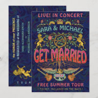 Konzert-Ticket für das Hochzeitstreffen im Retro-7